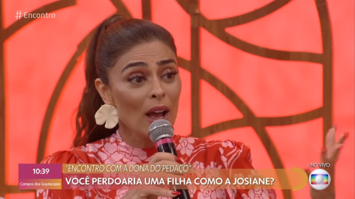 Juliana Paes, no Encontro com Fátima Bernardes