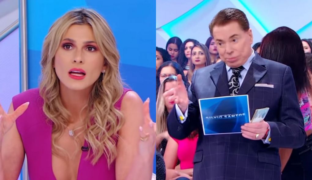 Lívia Andrade e Silvio Santos
