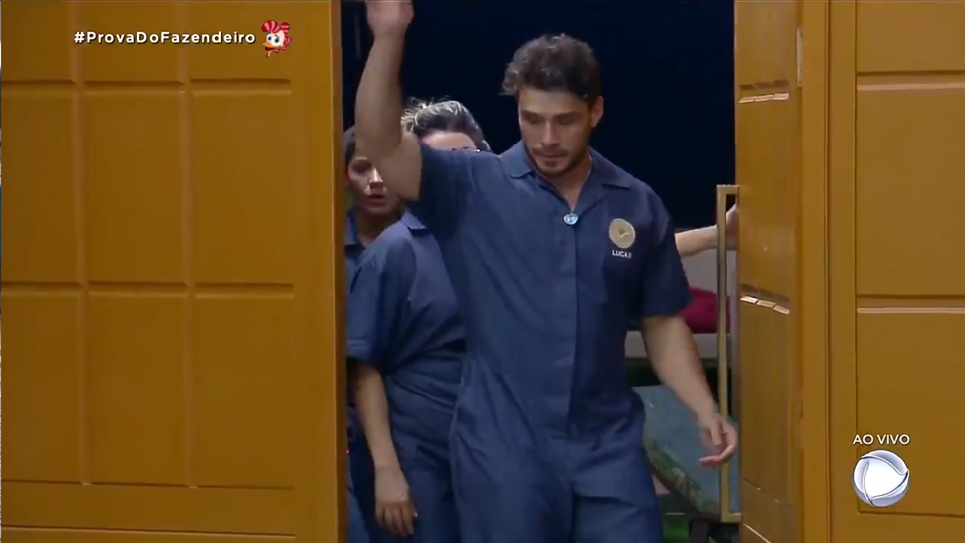 Lucas Viana, Thayse Teixeira e Harianny Almeida em A Fazenda 11