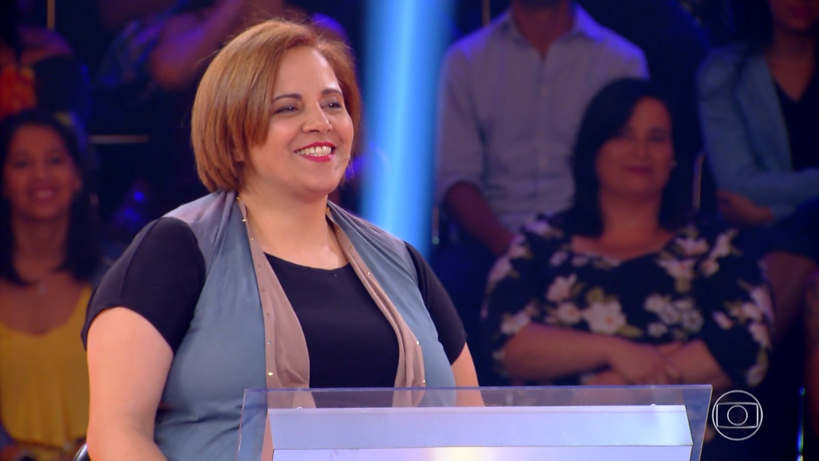 Luziane Rodrigues participou do Quem Quer Ser Um Milionário?, no Caldeirão do Huck (Divulgação / Globo)