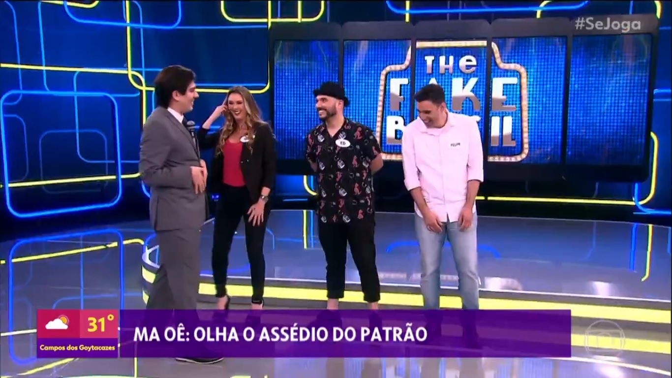 Marcelo Adnet como Silvio Santos no Se Joga