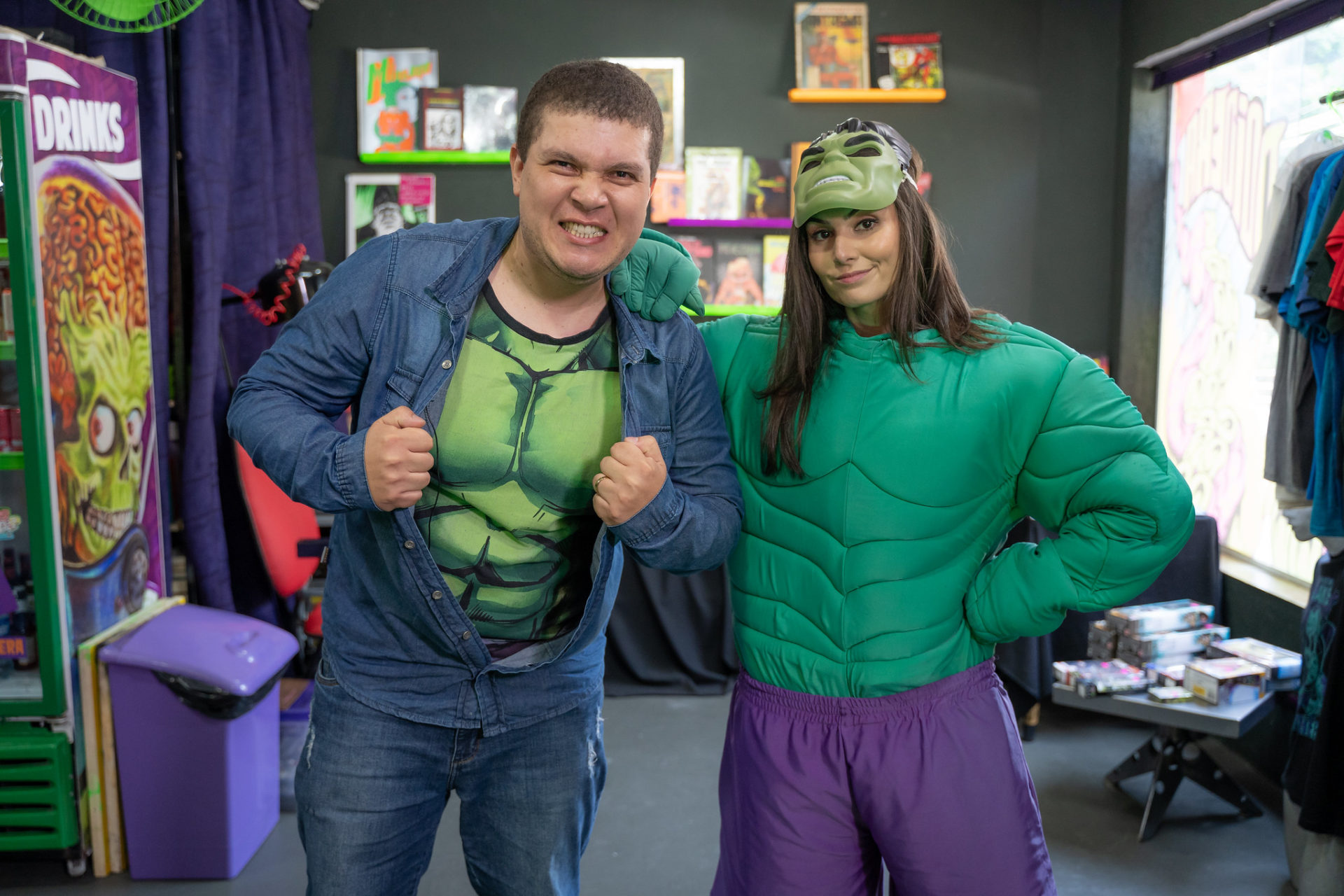 Nathalia Arcuri e Bruno Cortinove no Me Poupe!
