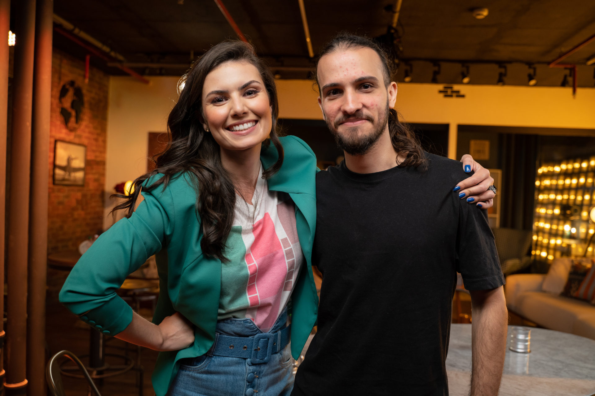Nathalia Arcuri e Márcio de Melo no Me Poupe!