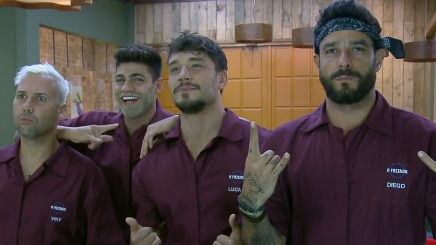 Viny, Netto, Lucas e Diego em A Fazenda 11