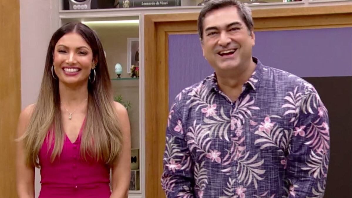 Patrícia Poeta e Zeca Camargo