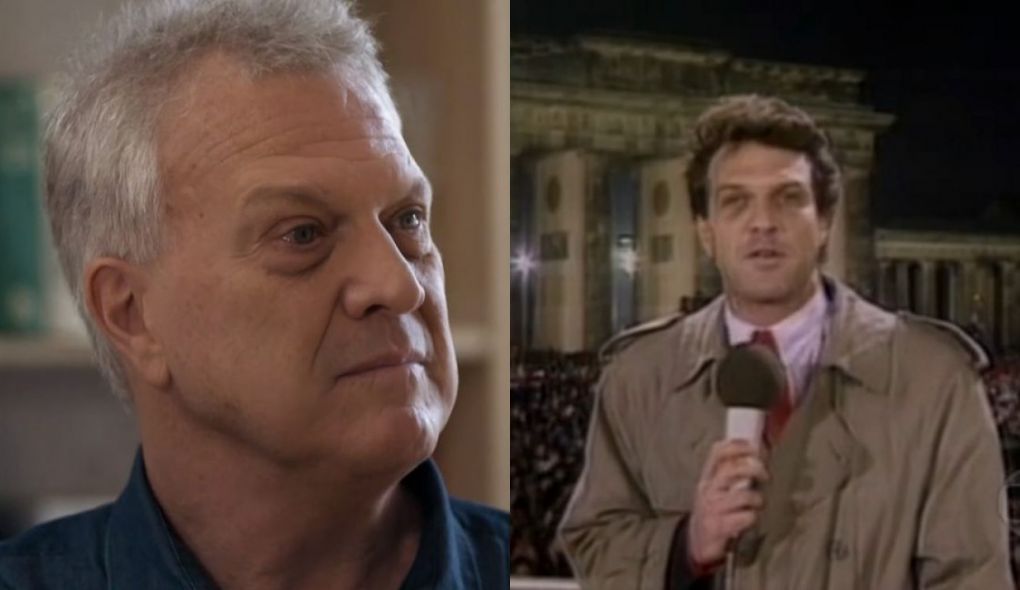 Pedro Bial no Conversa e na cobertura da queda do Muro de Berlim, em 1989