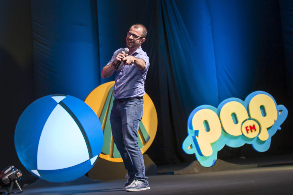 Robson Ferri, diretor da RF Mídia durante Encontro de Anunciantes da TV Aparecida