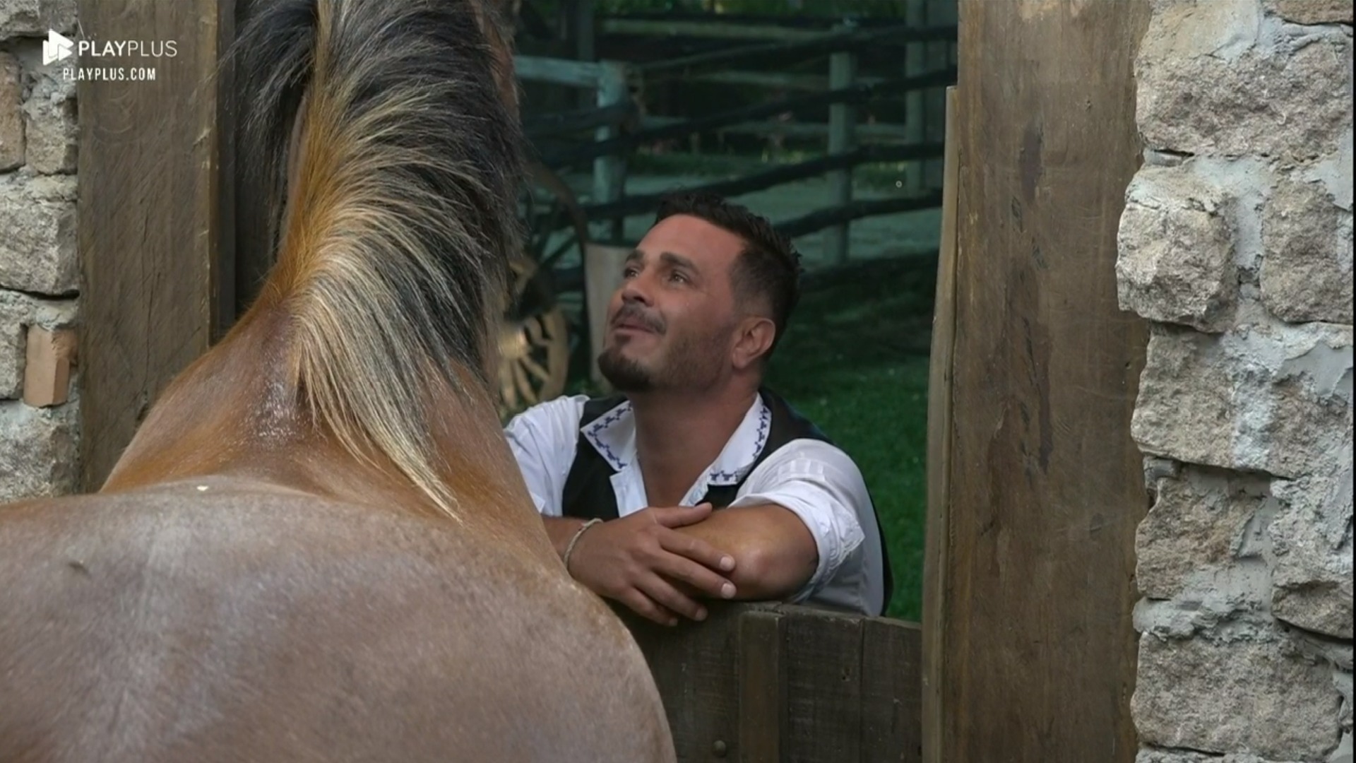 Rodrigo Phavanello com o cavalo Lyon em A Fazenda 11
