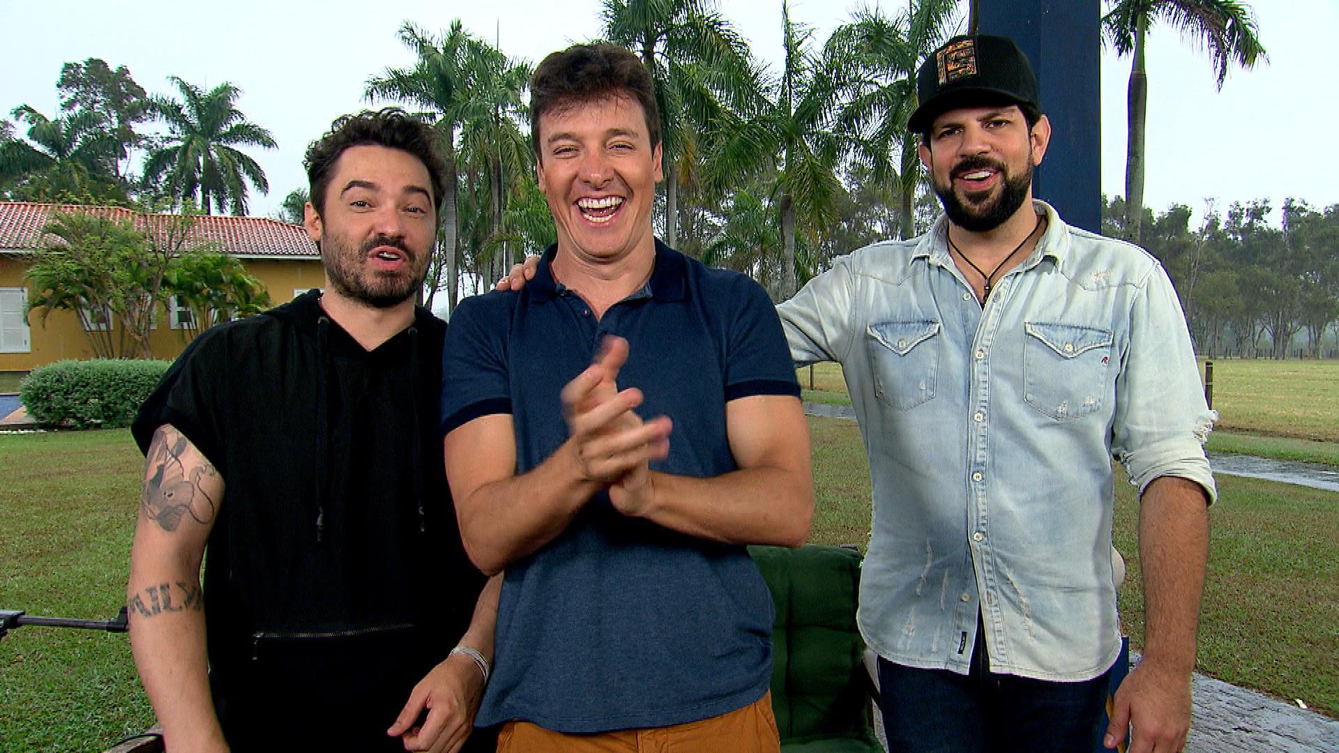 Rodrigo Faro com Fernando e Sorocaba
