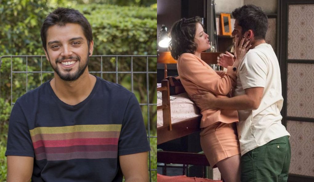 Rodrigo Simas e Josiane (Agatha Moreira) e William (Bruno Gissoni) de A Dona do Pedaço