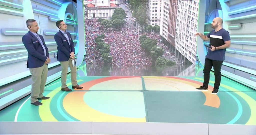 Esporte Espetacular: festa do Flamengo faz programa atingir número histórico no Rio (Reprodução/Globo)