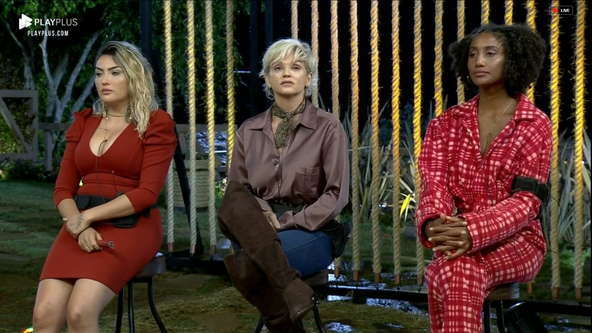 Thayse, Andréa e Sabrina em A Fazenda 11