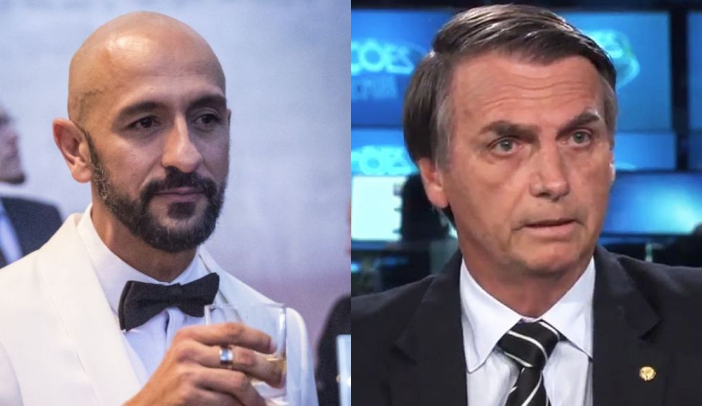 Álvaro (Irandhir Santos) e Jair Bolsonaro