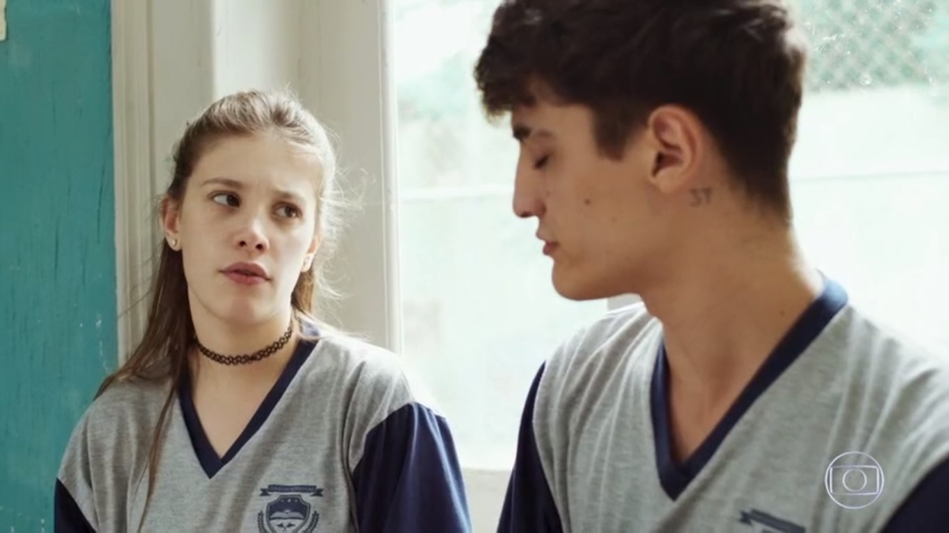 Caian Zattar e Caroline Dallarosa como Tatoo e Anjinha em Malhação: Toda Forma de Amar (Reprodução / GloboPlay)