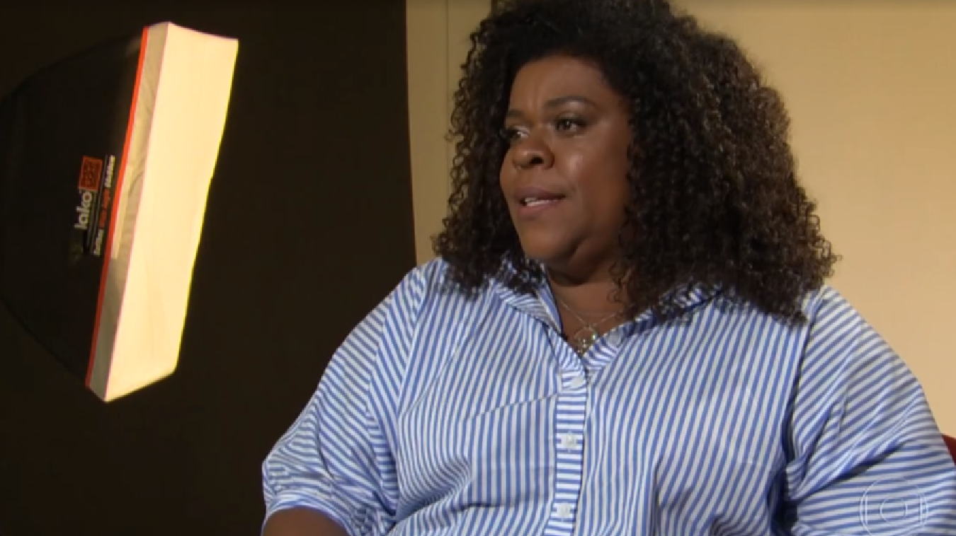 A atriz Cacau Protásio no Fantástico (Reprodução / Globo)