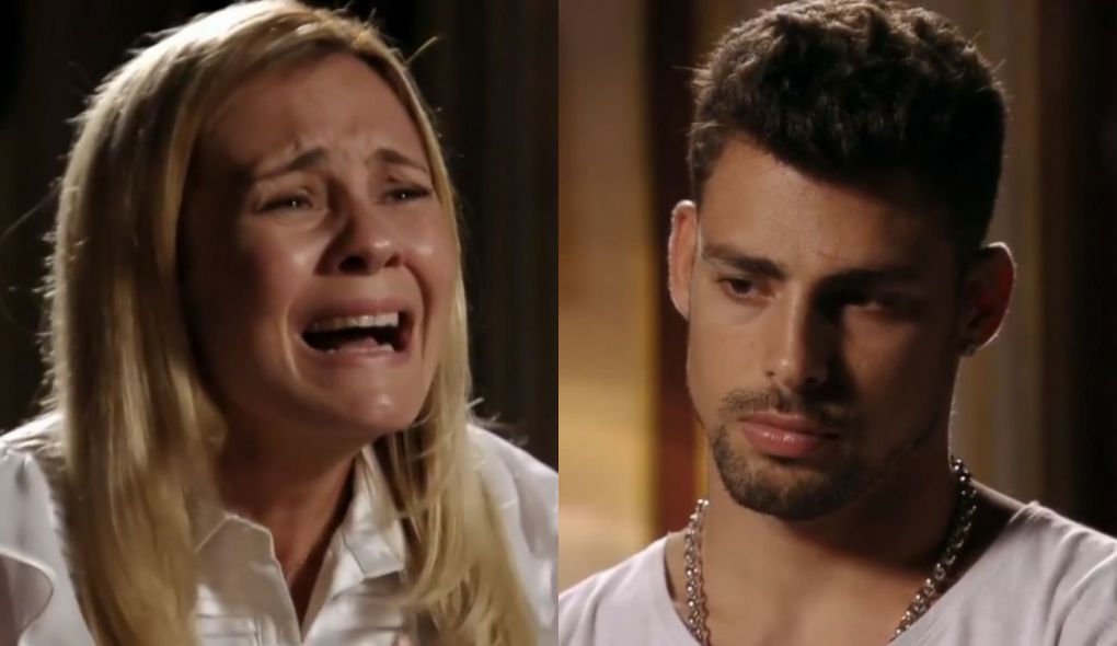 Carminha (Adriana Esteves) e Jorginho (Cauã Reymond) de Avenida Brasil