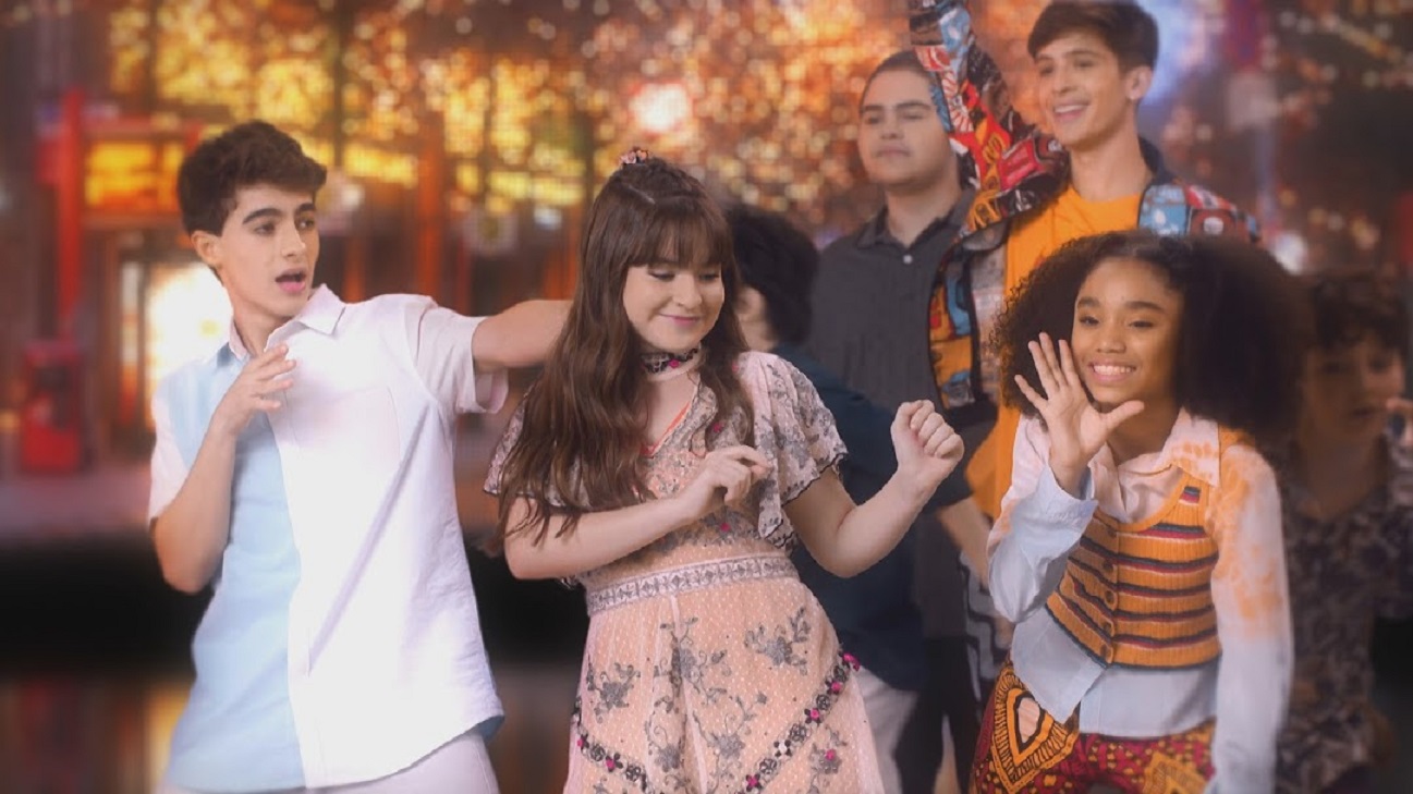 Elenco de As Aventuras de Poliana em clipe especial de Natal
