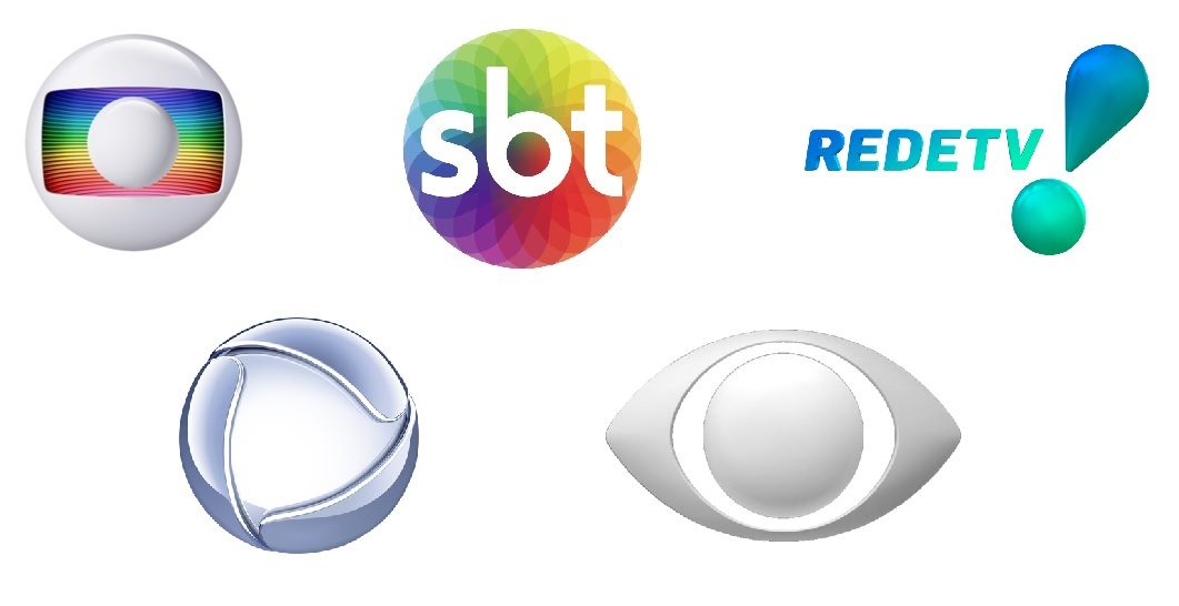 Globo, Record TV, SBT, Band e RedeTV!