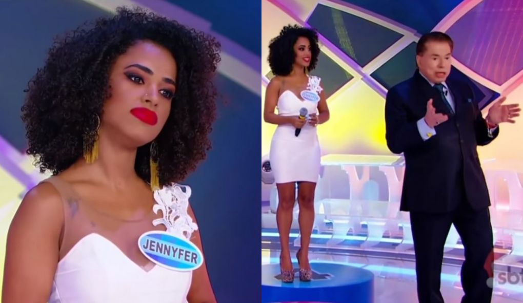 Jennyfer, competidora do Quem Você Tira, quadro do Programa Silvio Santos