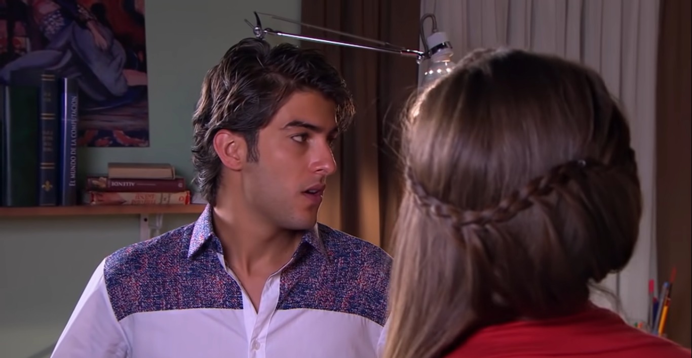 Juan Pablo Gil e Victoria Camacho como Leon e Tamara em Meu Coração é Teu (Reprodução / YouTube)