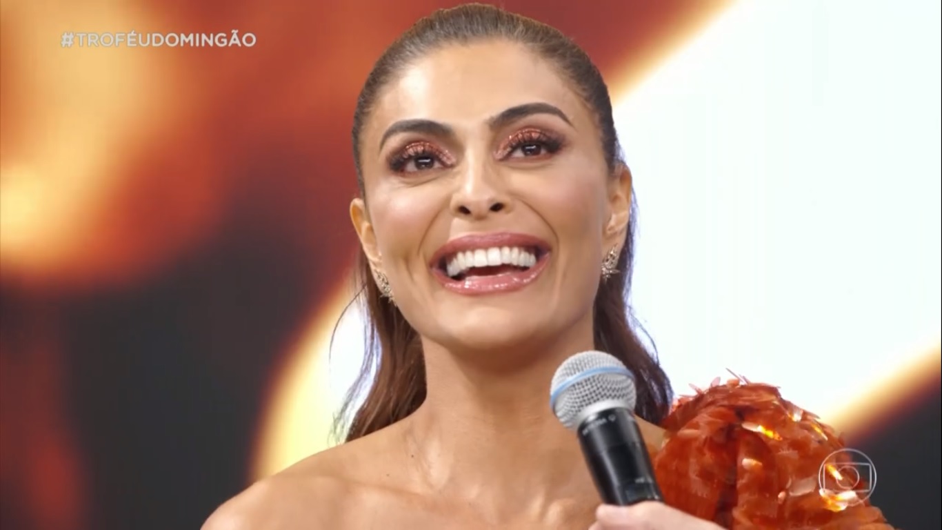 Juliana Paes no Melhores do Ano, premiação do Domingão do Faustão