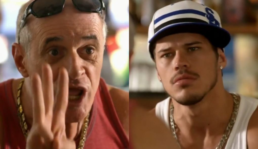 Leleco (Marcos Caruso) e Darkson (José Loreto) de Avenida Brasil