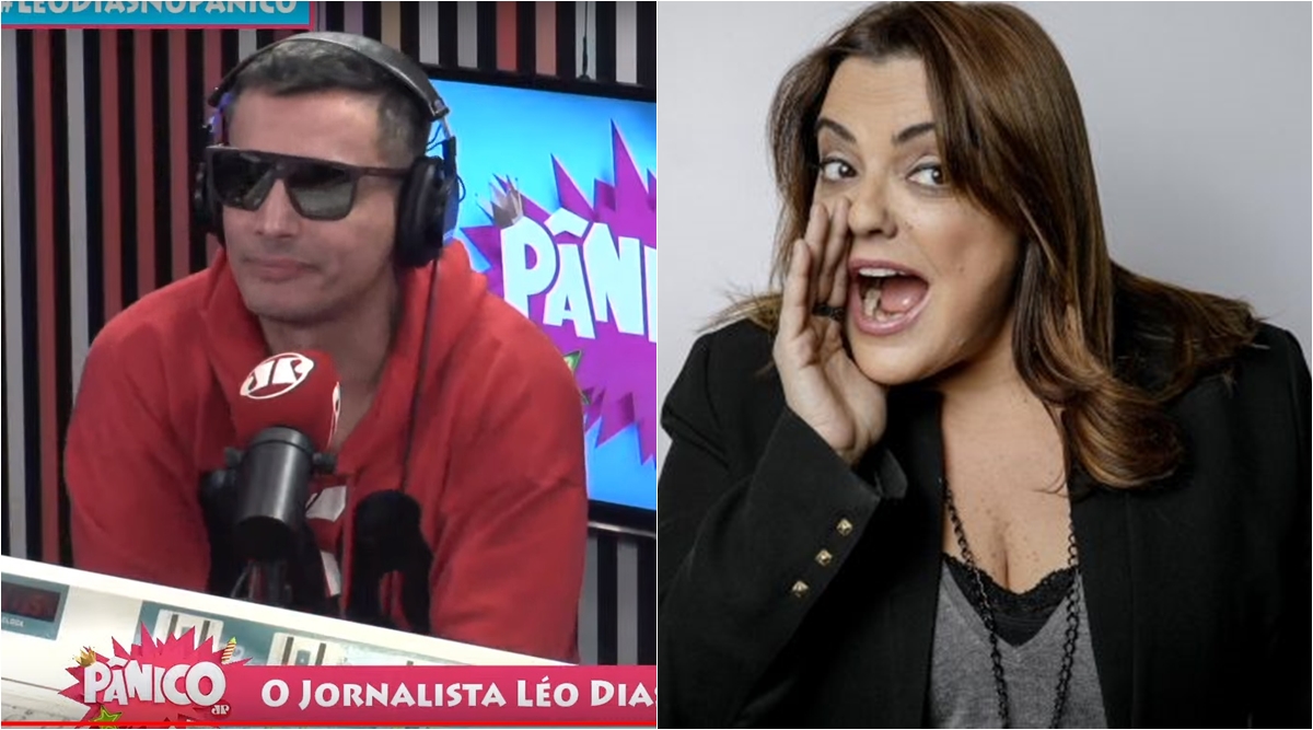 Leo Dias diz que Fabiola Reipert ganha quatro vezes mais que ele (Reprodução: Jovem Pan)