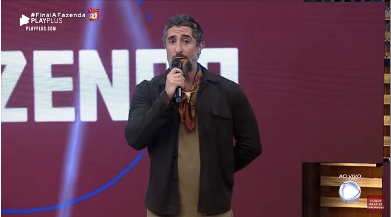 Marcos Mion na final de A Fazenda 11