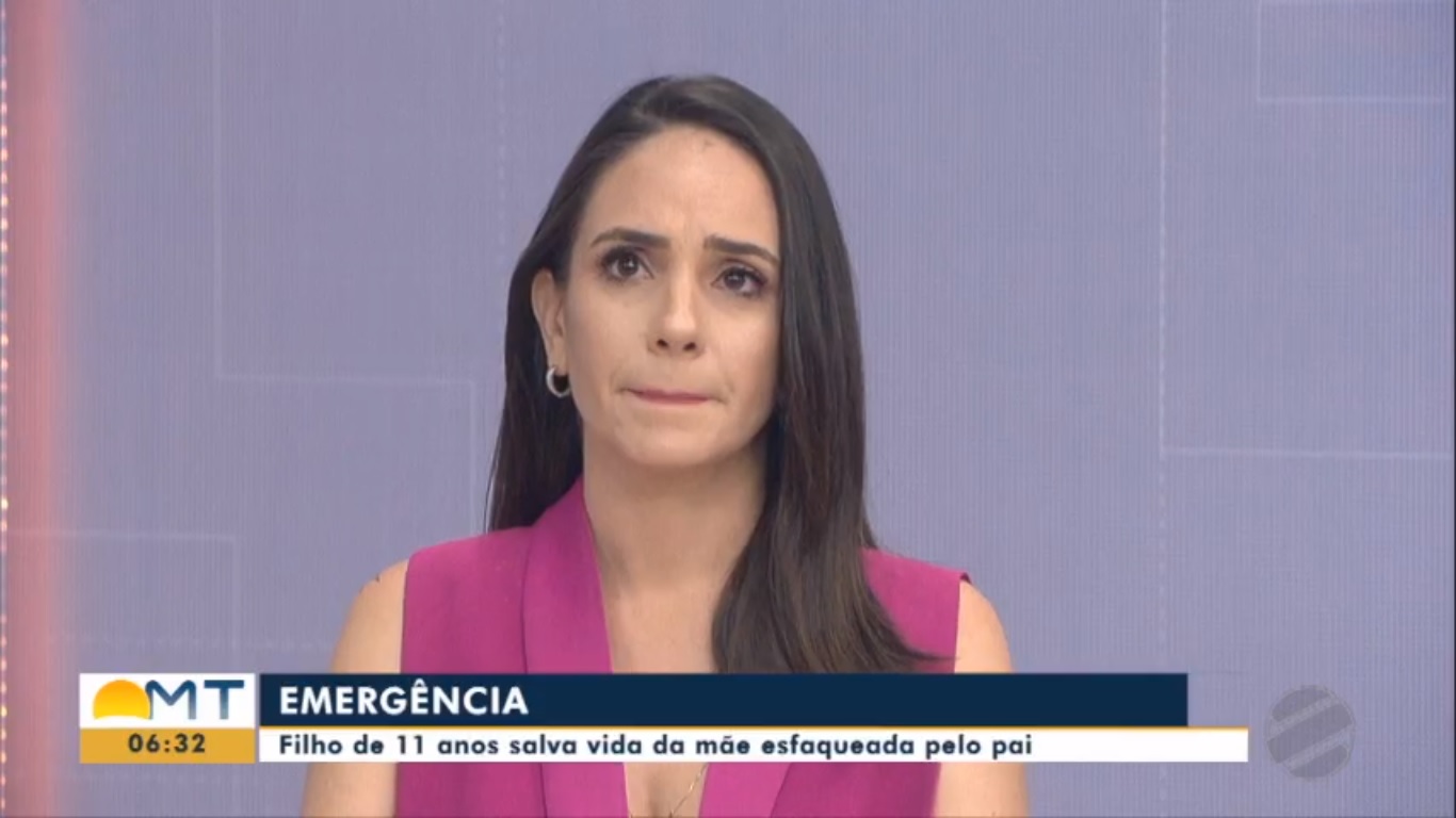 Marina Martins, apresentadora do Bom Dia MT, atração da TV Centro América, afiliada da Rede Globo