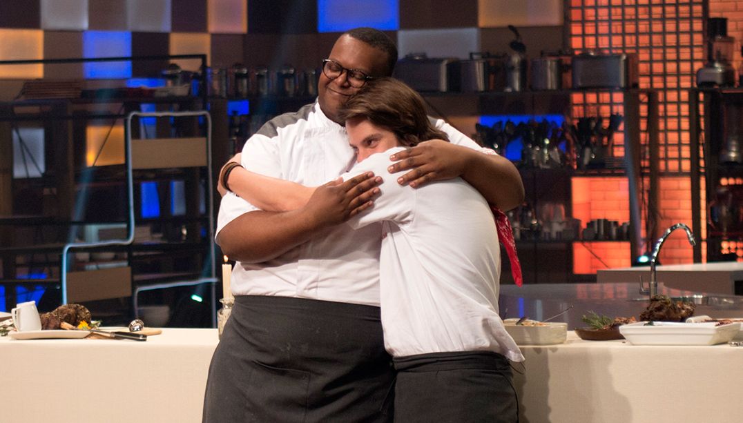Victor Bourguignon e Estéfano Zaquini vão concorrer ao prêmio final do MasterChef (Divulgação / Band)
