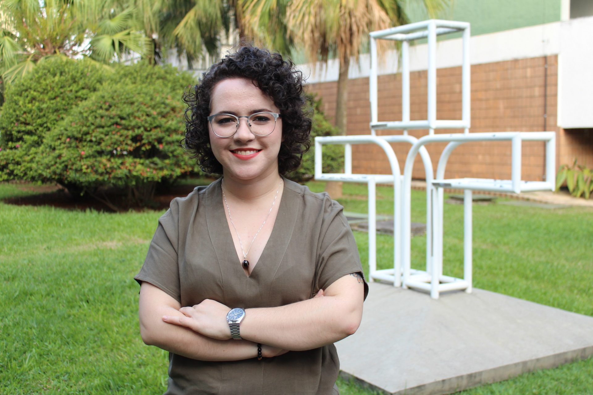 A comentarista esportiva Natália Lara (Divulgação / TV Cultura)