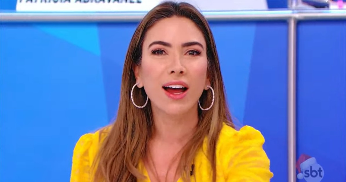 Patrícia Abravanel no Jogo dos Pontinhos, quadro do Programa Silvio Santos