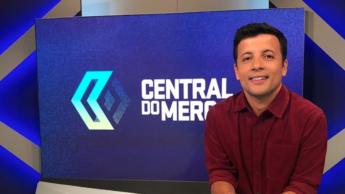 André Hernan na Central do Mercado: programa levanta Ibope do SporTV na hora do almoço (Reprodução/SporTV)