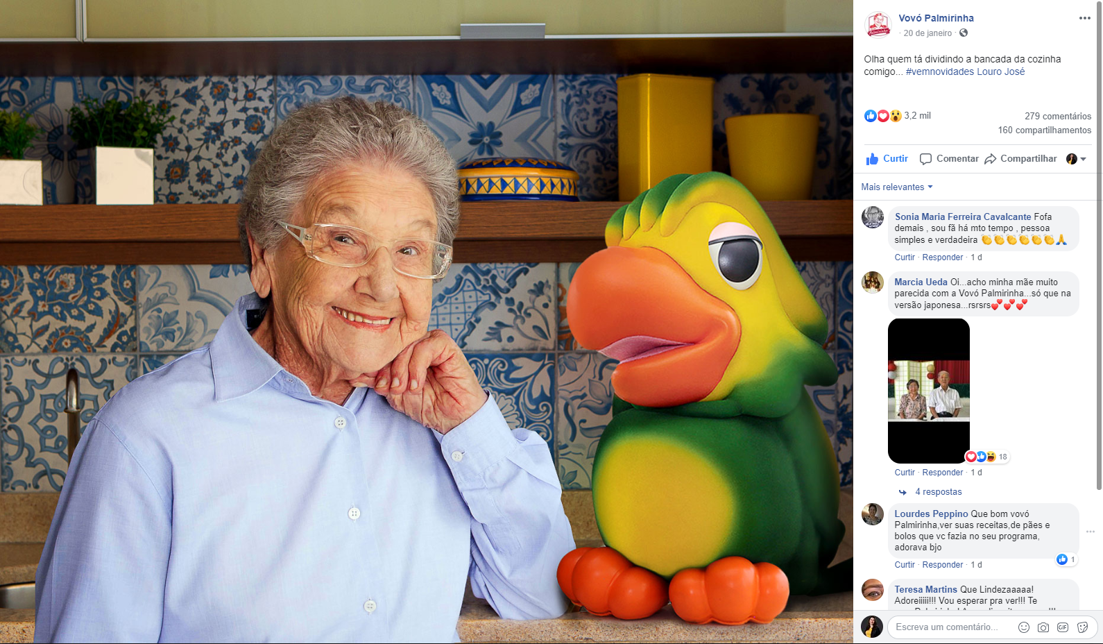 Louro José e Palmirinha juntos em campanha publicitária