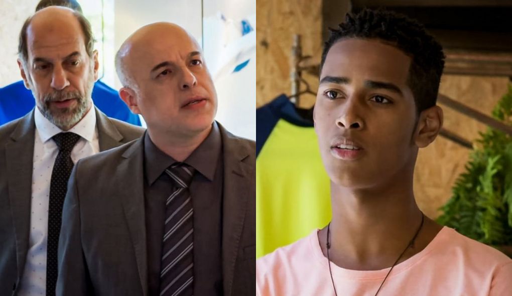 Aloísio (Marcos França), Max (Roberto Bomtempo) e Serginho (João Pedro Oliveira) de Malhação - Toda Forma de Amar