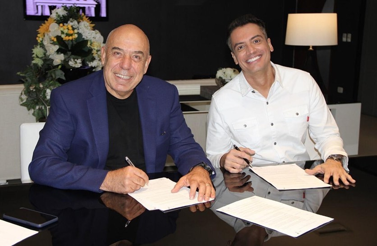 Amilcare Dallevoe Leo Dias na RedeTV! (Divulgação: RedeTV!)