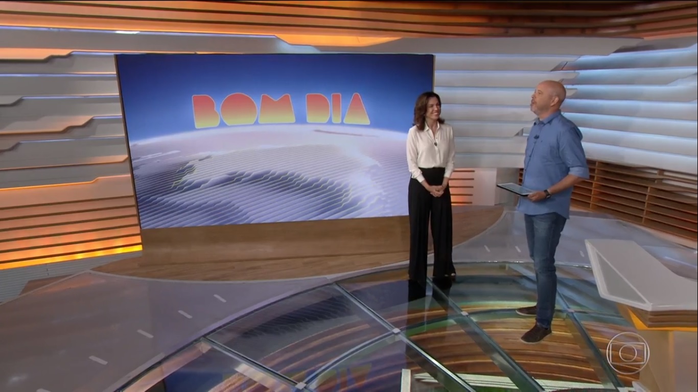 Ana Paula Araújo e Alex Escobar no Bom Dia Brasil
