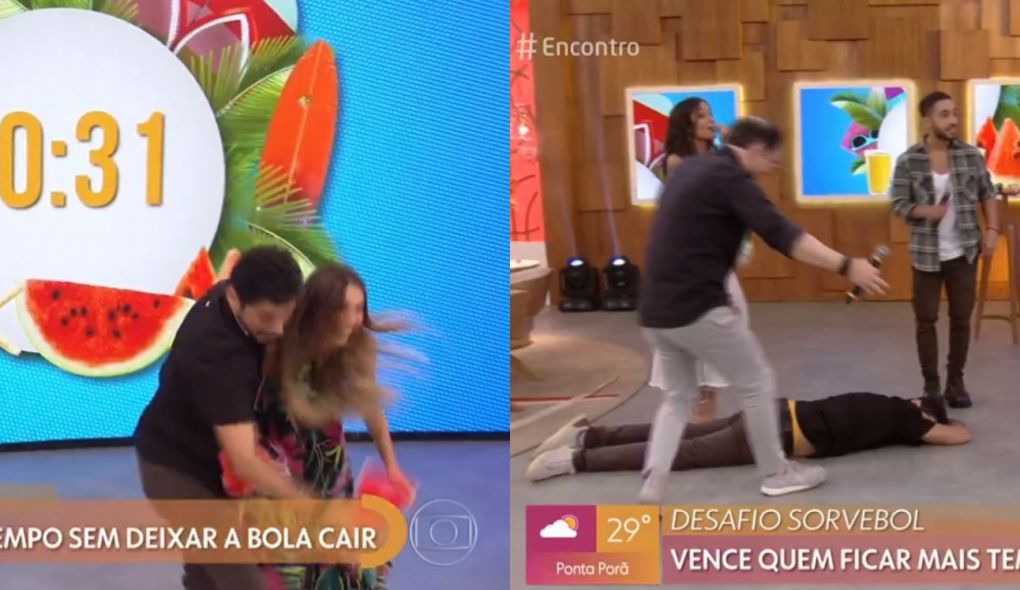 André Curvello e Patrícia Poeta no Encontro