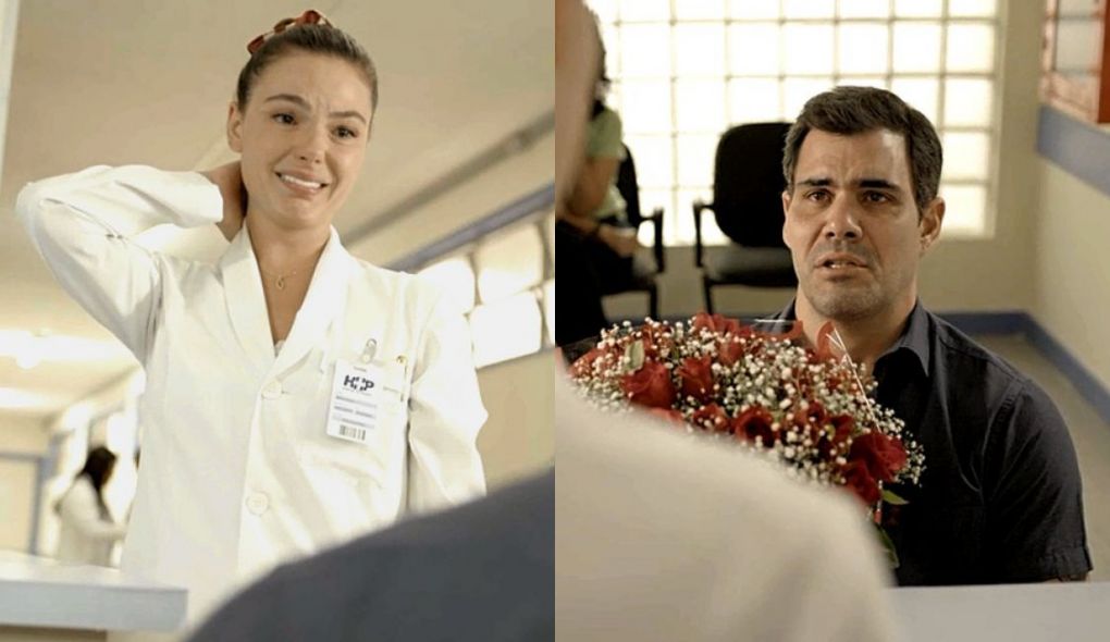 Betina (Isis Valverde) e Magno (Juliano Cazarré) de Amor de Mãe