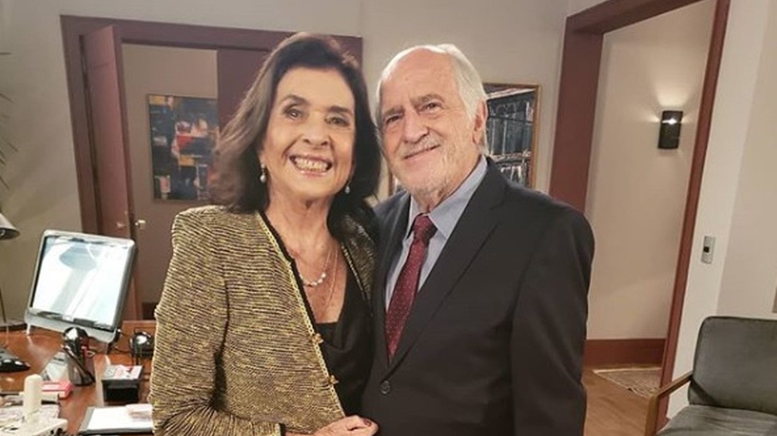 Os atores Betty Faria e Ary Fontoura (Reprodução / Arquivo pessoal)