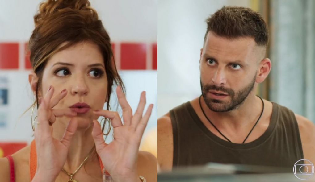 Carla (Mariana Santos) e Madureira (Henri Castelli) de Malhação - Toda Forma de Amar