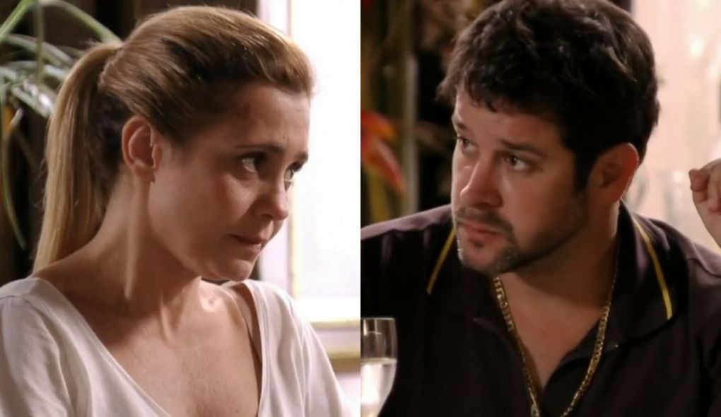 Carminha (Adriana Esteves) e Tufão (Murilo Benício) de Avenida Brasil