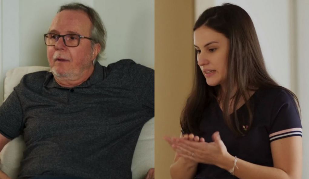 César (Tato Gabus Mendes) e Milena (Giovanna Rispoli) de Malhação - Toda Forma de Amar