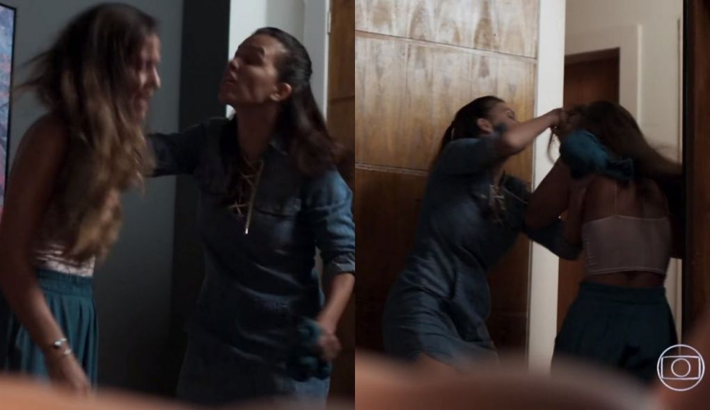 Cida (Jacque Moura) e Leila (Jade Cardozo) de Malhação - Toda Forma de Amar