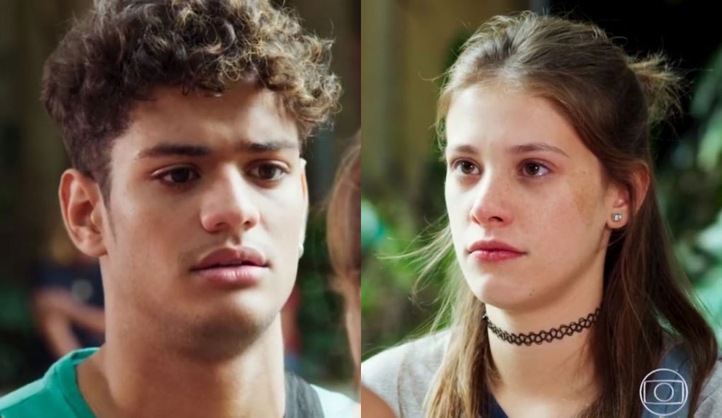 Cleber (Gabriel Santana) e Anjinha (Caroline Dallarosa) de Malhação - Toda Forma de Amar
