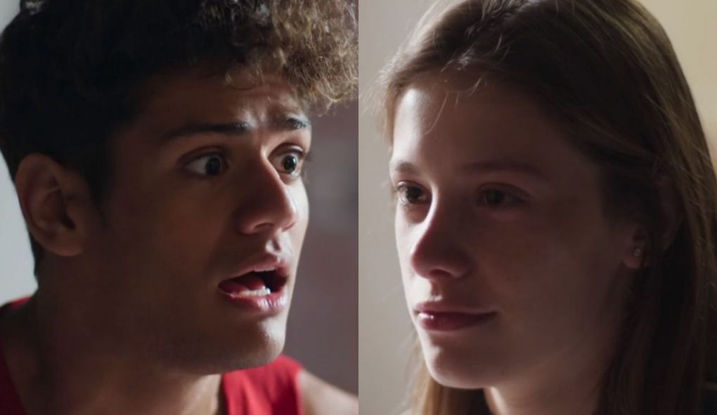 Cleber (Gabriel Santana) e Anjinha (Caroline Dallarosa) de Malhação - Toda Forma de Amar