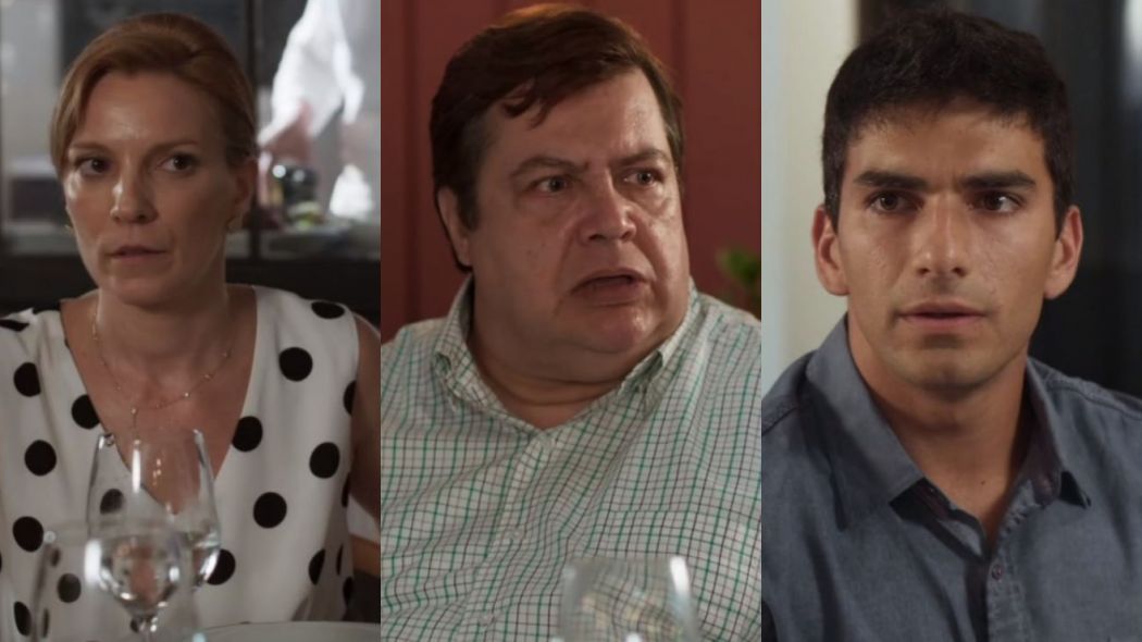 Daniel (Hugo Moura) com seus pais em Malhação - Toda Forma de Amar