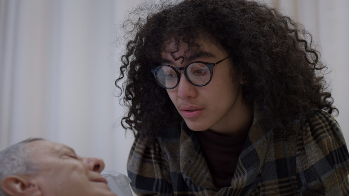 Demétrio (César Bono) e Betty (Elyfer Torres) em Betty, a Feia em NY
