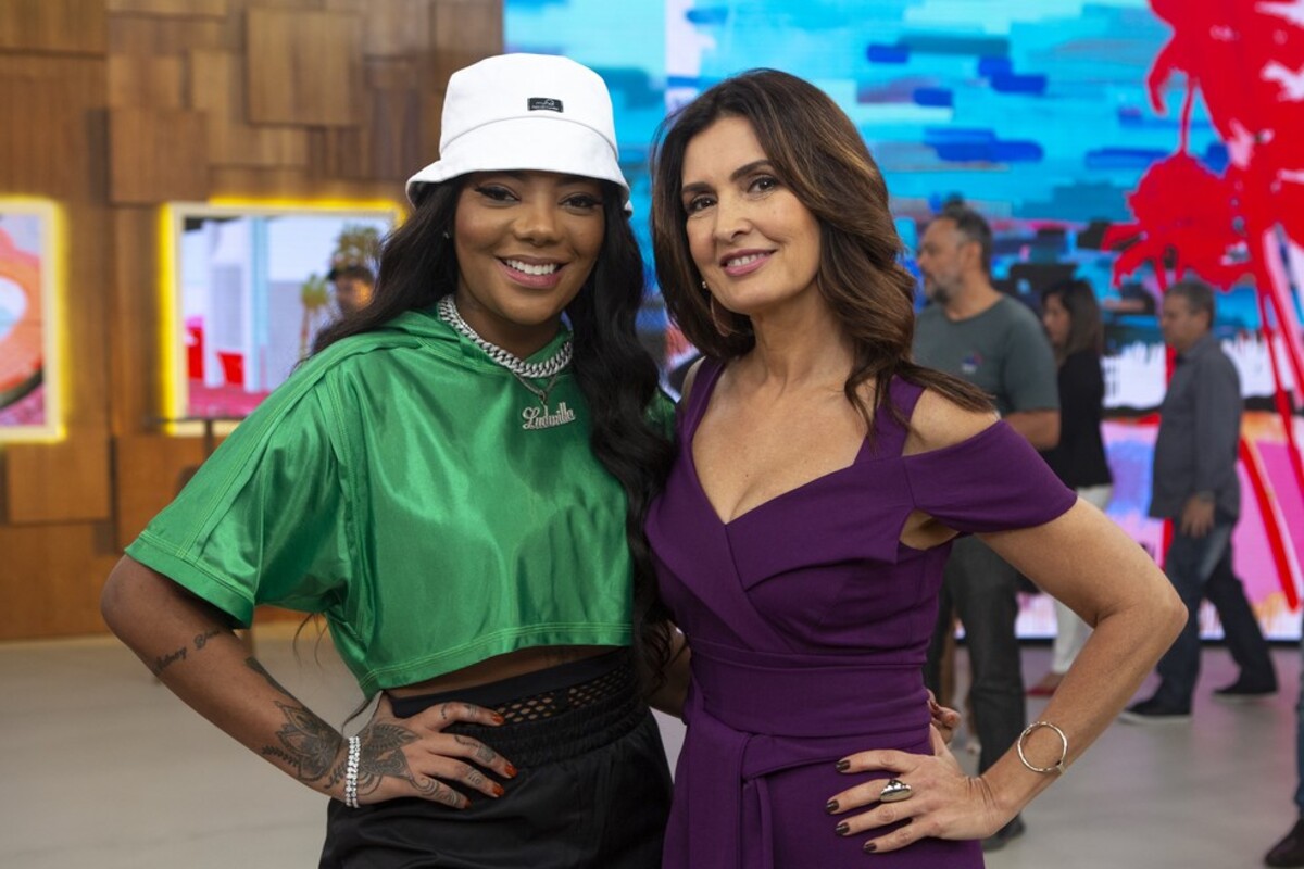 Fátima Bernardes e Ludmilla no Encontro