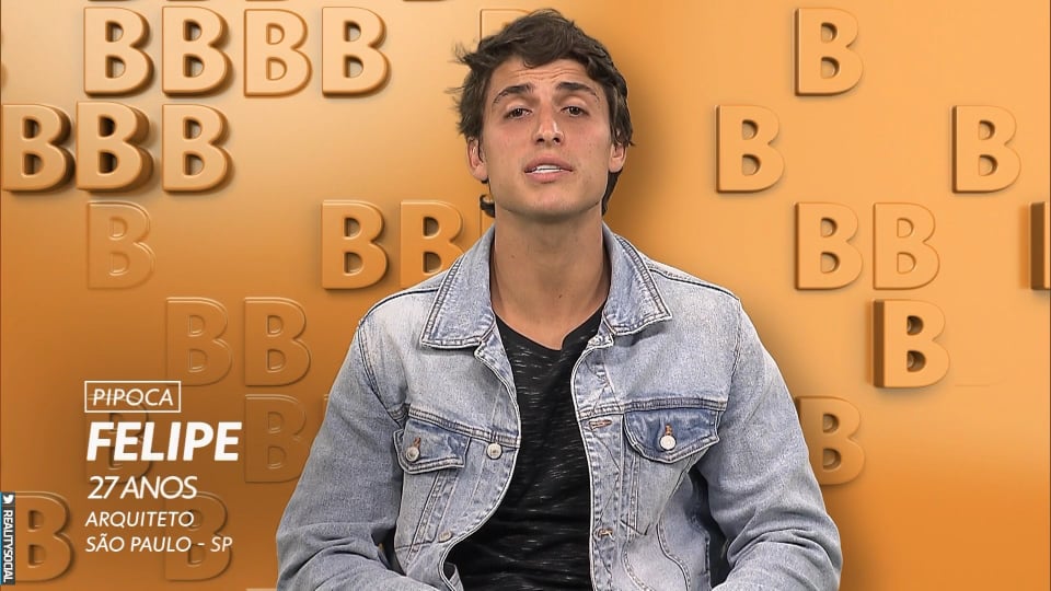 O paulistano Felipe, do BBB20 (Reprodução / Globo)